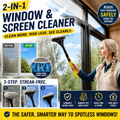 2-in-1 Window Screen Cleaner – Safely Clean High Windows & Remove Pet Hair in Minutes