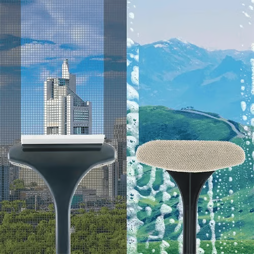 2-in-1 Window Screen Cleaner – Safely Clean High Windows & Remove Pet Hair in Minutes