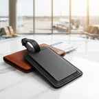Premium PU Leather Creative Luggage Tag