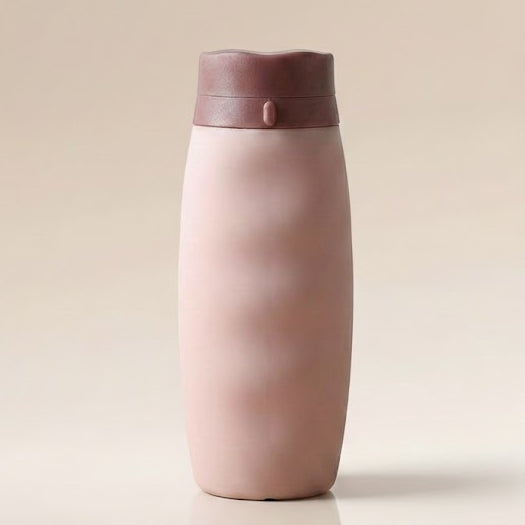 Portable Foldable Silicone Sports Water Bottle (600ml)