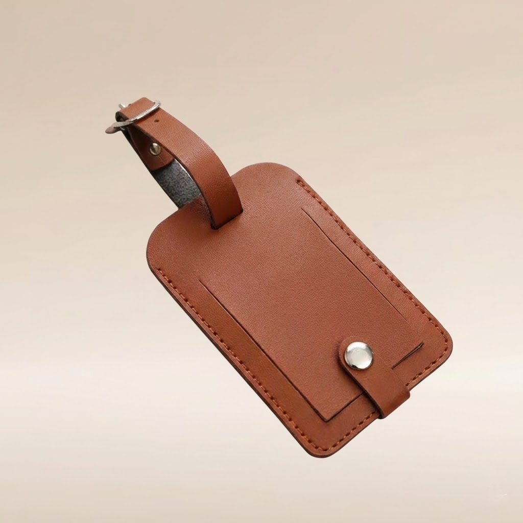 Premium PU Leather Creative Luggage Tag
