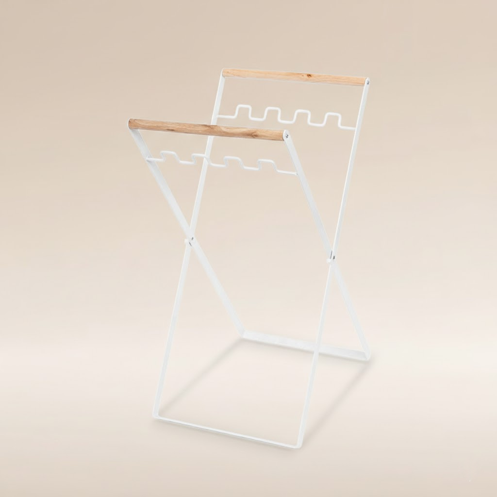 Portable Folding Trash Bag Rack