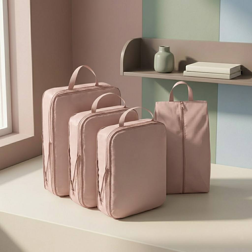 Compression Travel Storage Bags (4-Piece Set)