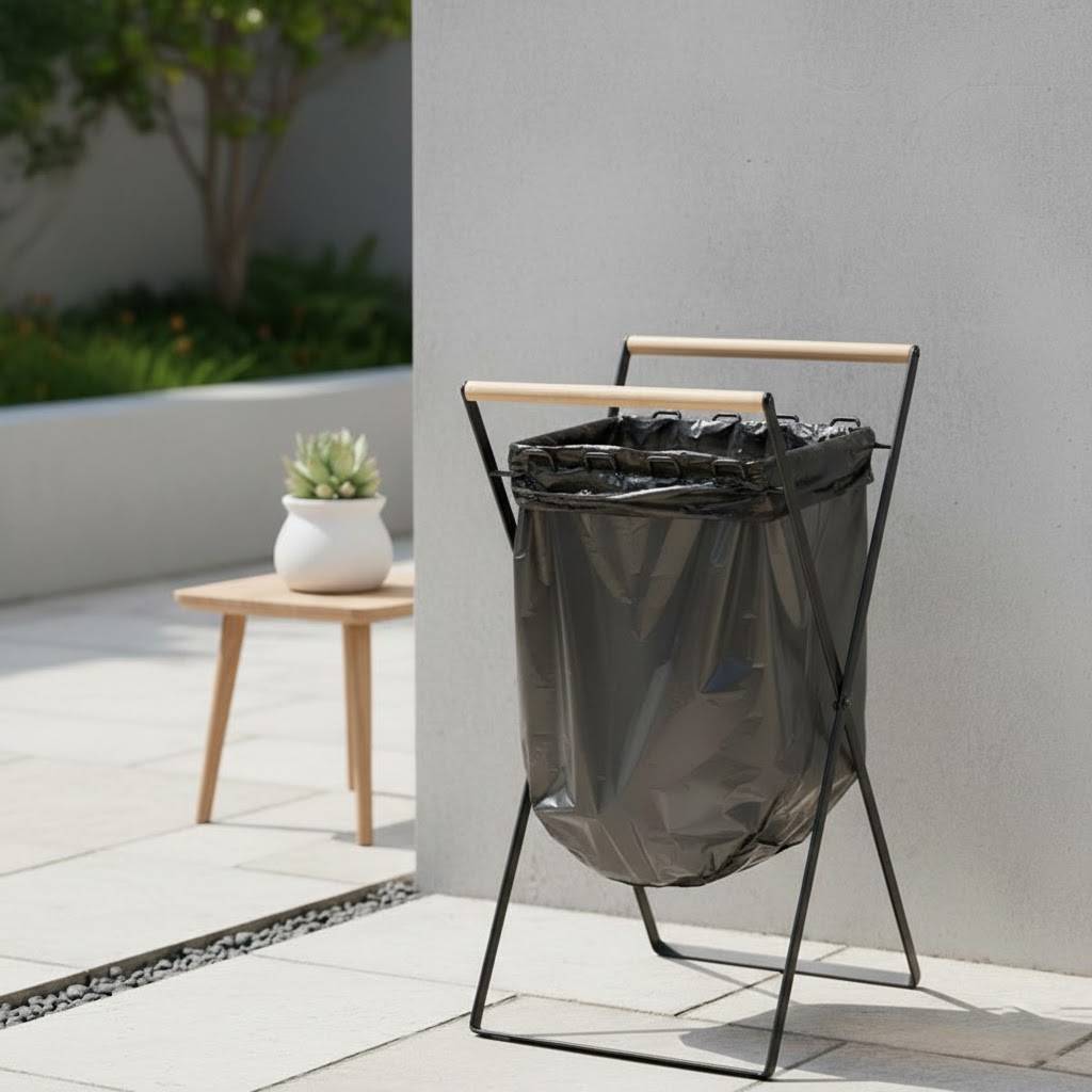 Portable Folding Trash Bag Rack