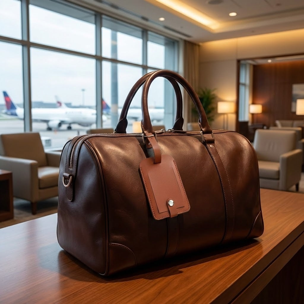 Premium PU Leather Creative Luggage Tag