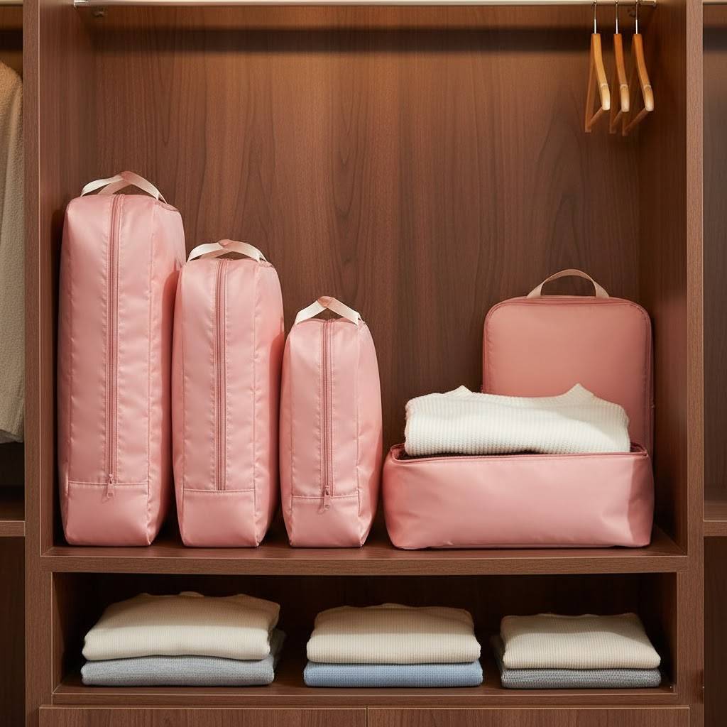 Compression Travel Storage Bags (4-Piece Set)