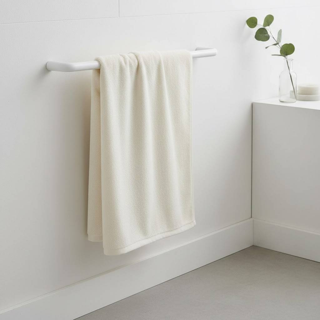 Premium Candy Striped Coral Velvet Towel